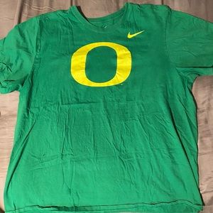 green and yellow o nike tee
